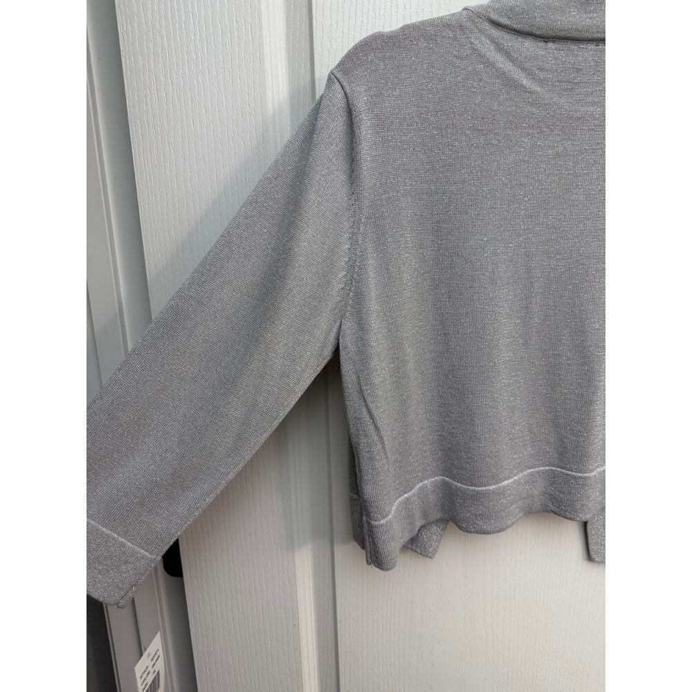 Ronni Nicole Shimmer Silver Gray Cardigan – XL (NWT) - Picture 5 of 9